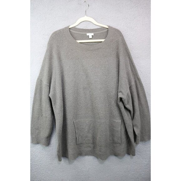Pure Jill Long Sleeve Sweater-Size 3X-Hand Warmer-Swiss Dot - Picture 1 of 9
